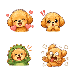 Toy Poodle Emoji Collection 40