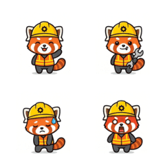 Construction Site Red Panda1