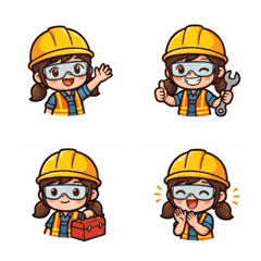 Yurukawa Construction Girl Emoji1