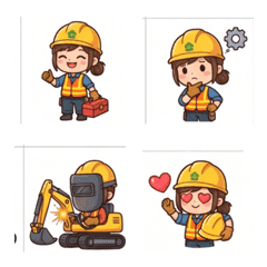 Yurukawa Construction Girl Emoji2