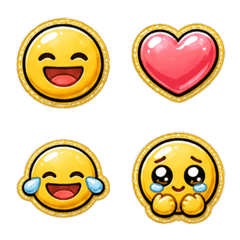 Puffy Sticker Feelings Emoji