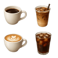 Realistic cafe-Emoji