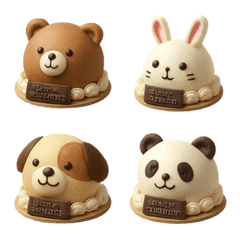 Realistic birthday cake-Emoji