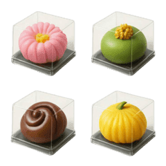 Realistic Japanese sweets-Emojis