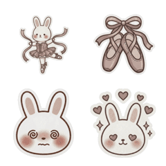 French Girly Bunny & Balletcore