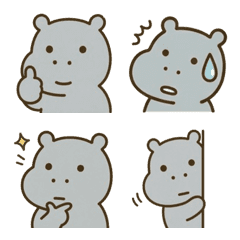 Soft Hippo Daily Emoji