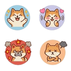 Akita Inu Emotions Set
