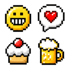 Colorful Pixel Emojis