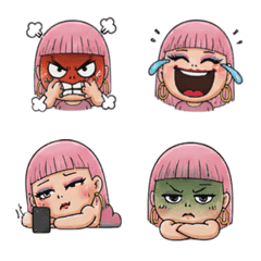 A mischievous young girl