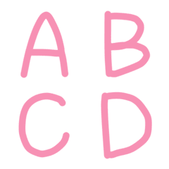 Emoji_alphabet_english_pink