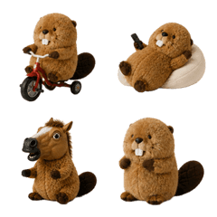 Beaver Plush Emojis 3