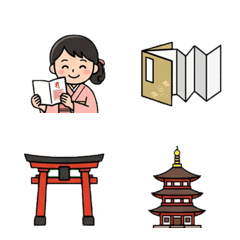 御朱印女子：神社佛閣巡禮表情貼