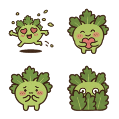 香菜君： 圓潤萌系表情貼