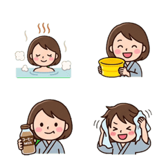 喜愛澡堂的OL：泡湯後的日常