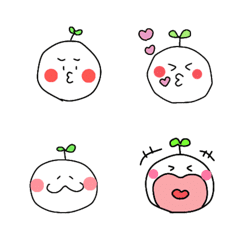 Cute Face emoji stamp