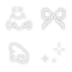gray neon pixel art emoji