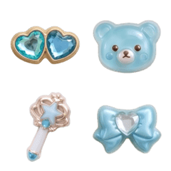 Puffy Jewel Emoji Blue