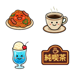 昭和復古咖啡廳表情貼