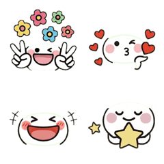 Simple and cute face emojis 7