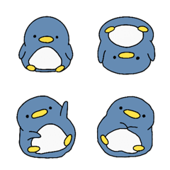Penguin emotions blue