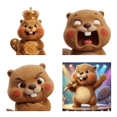 Cute Beaver! Emoji 2