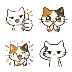 cute Smart Cat daily expression emoji