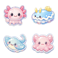 Move! Sea creatures sticker (706)