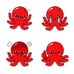 Octopus LINE emoji