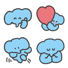 kawaii elephant emoji