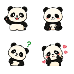 Cute Panda Emoji Set 40