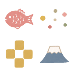 Soft Retro Japanese Emojis