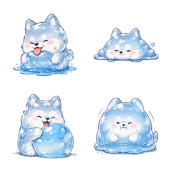 Aqua White Wolf