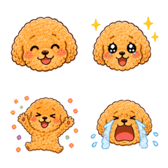 Toy Poodle Illustration Stamp