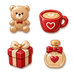 Red x Brown Cute Emoji