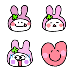 Cute Rabbit emoji stamp