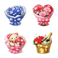 【花花束♡表達你的心意】表情...