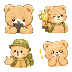 Kuma no Moffuru Funny Emoji