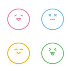 Very colorful smiley emoji