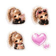 毎日使える♡ピンクのツインテールちゃん♡ - LINE スタンプ | LINE STORE