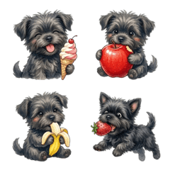 Adorable Affenpinscher Tasty Daily Emoji