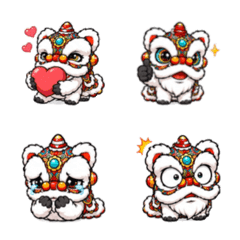 銀絨仔！爆萌醒獅來拜年