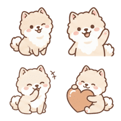 Tiny & Cute Pomeranian Emojis