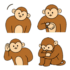 Broad-Shouldered Monkey Funny Emoji