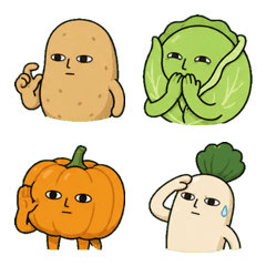 Vegetables Funny Emoji