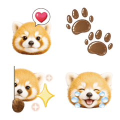 Red panda baby emoji