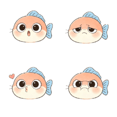 可愛小魚-表情貼