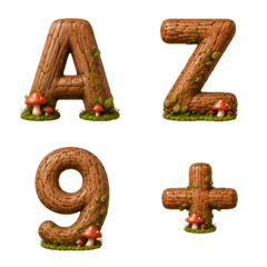 Emoji alphabet number woody