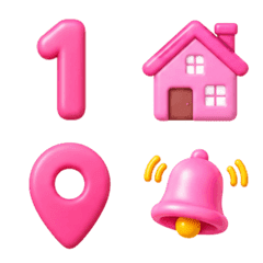 Jj;Pink Pop Icon 3D