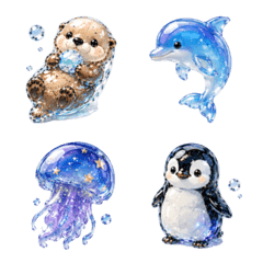 Glossy Ocean Emojis