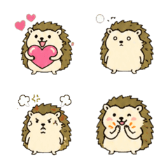 Cute Everyday Hedgehog Emojis